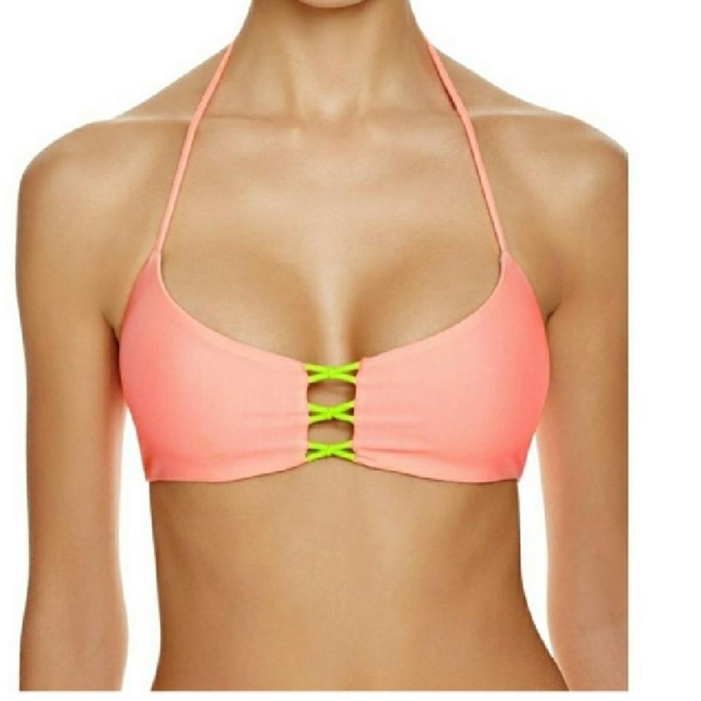 Coral Bikini Top